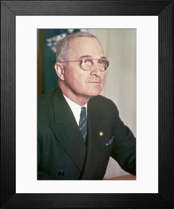 Framed Print : Portrait Of Harry S. Truman