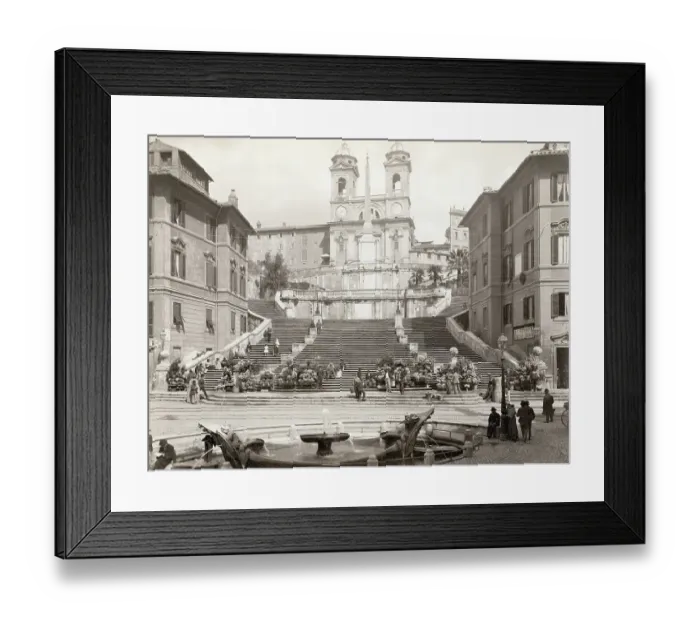 Framed Print : Entrance to Church / Rome / Fountains / Stairs Framed Print : Entrance to Church / Rome / Fountains / Stairs