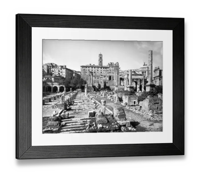 Framed Print : Ruins of the Forum in Rome / Pillars