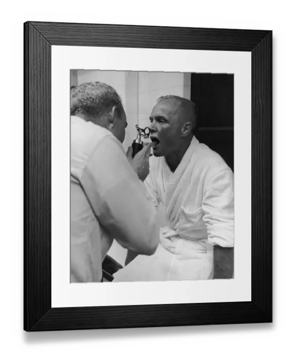 Framed Print : John Glenn Undergoes Medical Check Framed Print : John Glenn Undergoes Medical Check