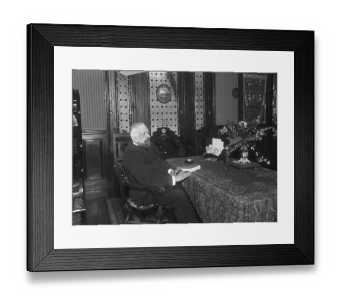 Framed Print : Gustave Le Bon Seated At Table Framed Print : Gustave Le Bon Seated At Table