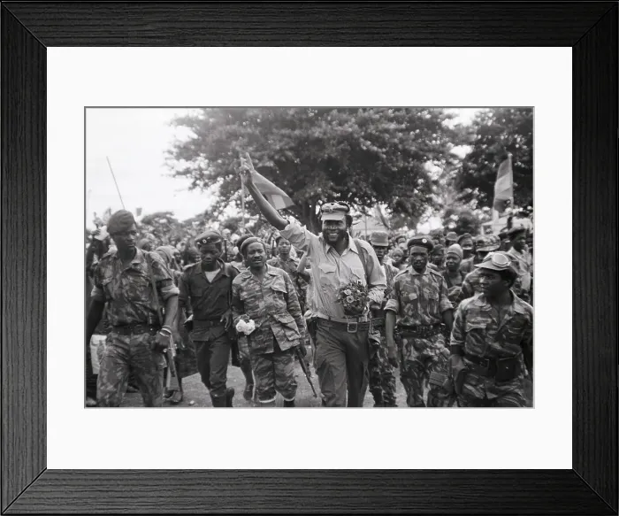 Framed Print : Samuel Chiwale W / Unita Troops Framed Print : Samuel Chiwale W / Unita Troops