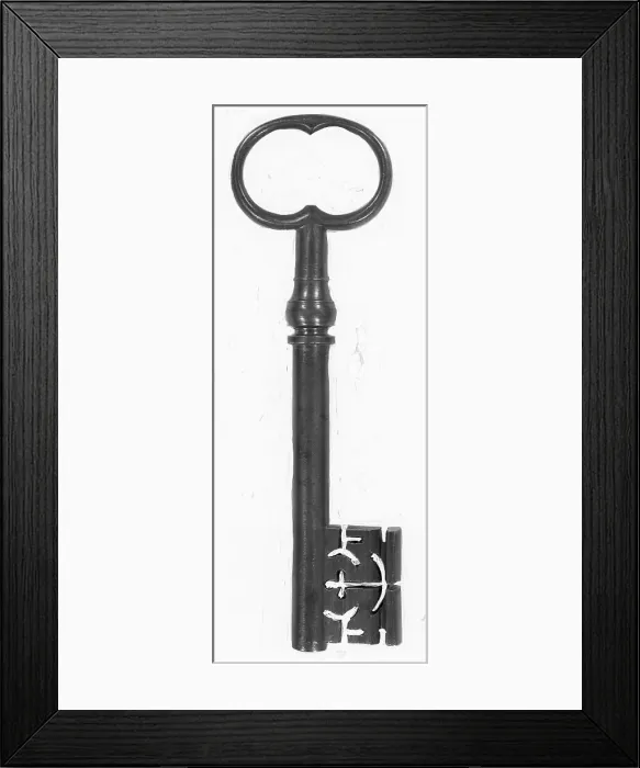 Framed Print : 19th Century Skeleton Key Framed Print : 19th Century Skeleton Key