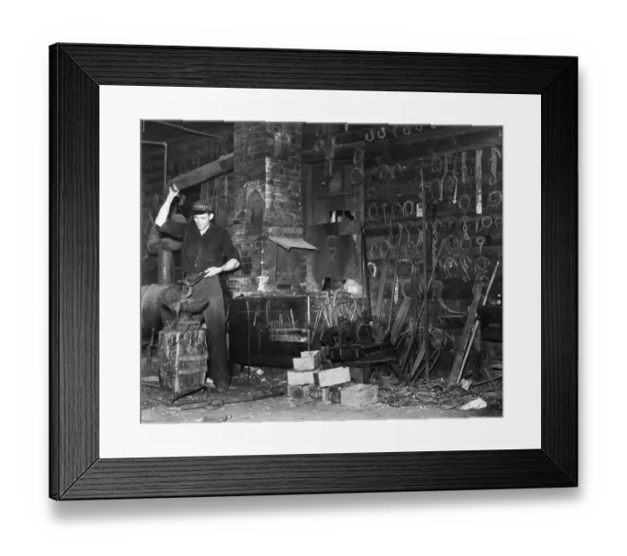 Framed Print : Blacksmith Hammers;Horshoes, Tools, Access Framed Print : Blacksmith Hammers;Horshoes, Tools, Access