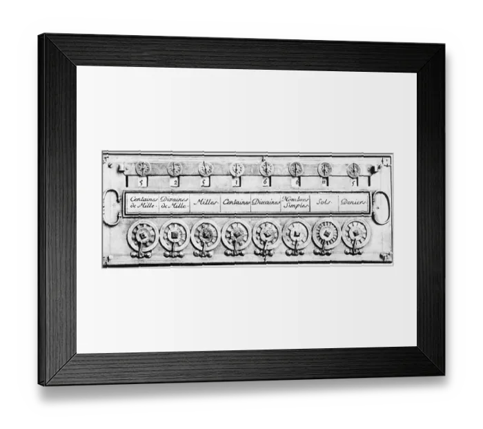 Framed Print : 17 Century Pascalian Calculating Machine Framed Print : 17 Century Pascalian Calculating Machine