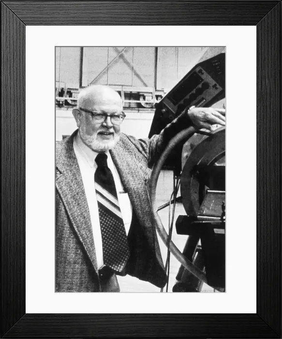 Framed Print : William Fowler Standing W / Telescope Framed Print : William Fowler Standing W / Telescope