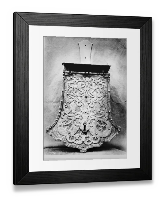 Framed Print : Keyhole W / Ornate Decorations
