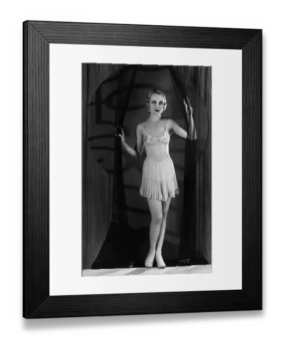 Framed Print : Carole Lombard In Lingerie Full Length Framed Print : Carole Lombard In Lingerie Full Length