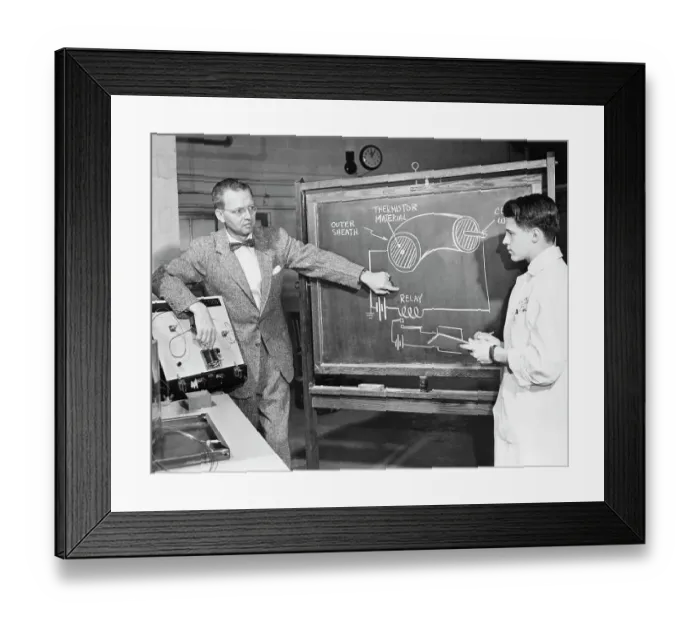 Framed Print : Edison Lab Scientist'S Gilbert & Robert Framed Print : Edison Lab Scientist'S Gilbert & Robert