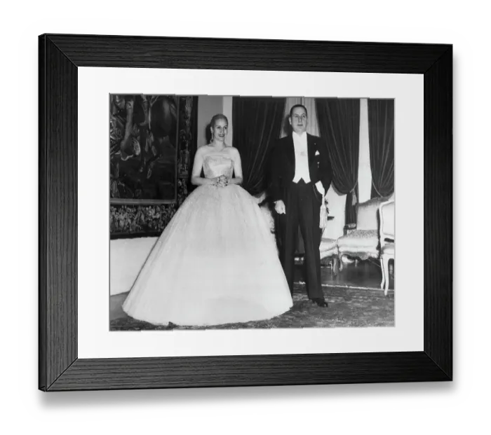 Framed Print : Evita And Juan Peron In Formal Dresss Framed Print : Evita And Juan Peron In Formal Dresss
