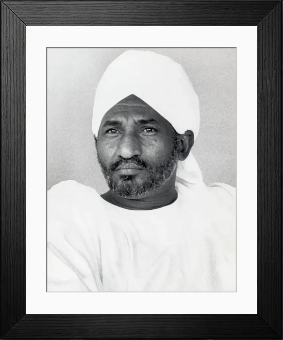 Framed Print : Sadiq Al-Mahdi Headshoulders Alone Turba Framed Print : Sadiq Al-Mahdi Headshoulders Alone Turba