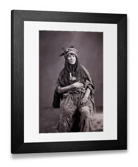 Framed Print : A Bedouin In Raggged Clothes Framed Print : A Bedouin In Raggged Clothes