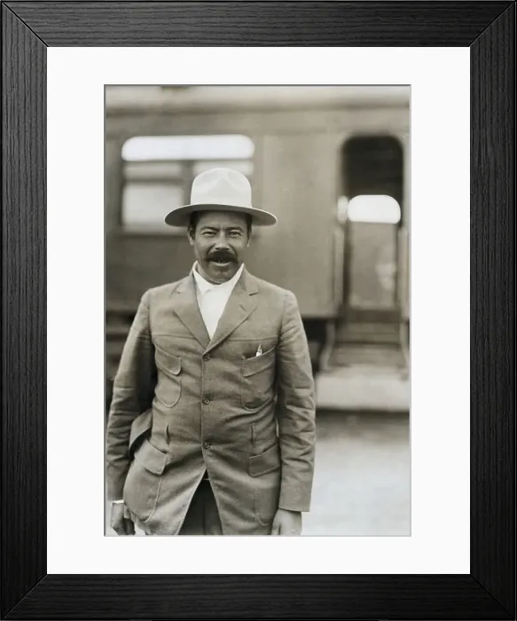 Framed Print : Pancho Villa; Waist Up