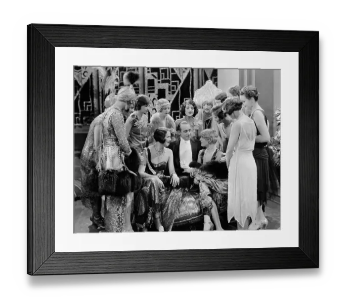 Framed Print : Man Telling Showgirls Stories; Movie Framed Print : Man Telling Showgirls Stories; Movie