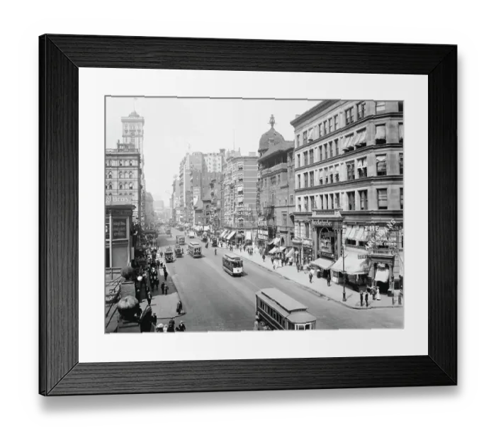 Framed Print : View of Broadway from 38th Street Framed Print : View of Broadway from 38th Street