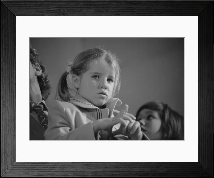 Framed Print : Young Rory Kennedy Performing Hand Movements Framed Print : Young Rory Kennedy Performing Hand Movements