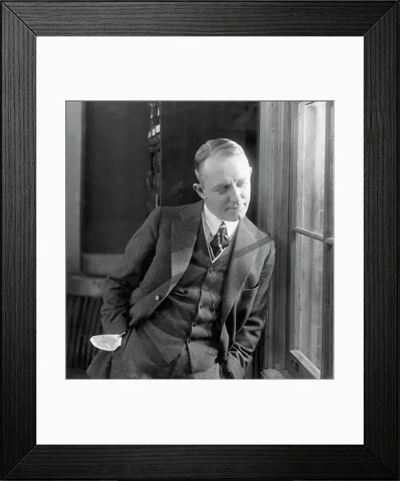 Framed Print : George M Cohan Leaning Against Window