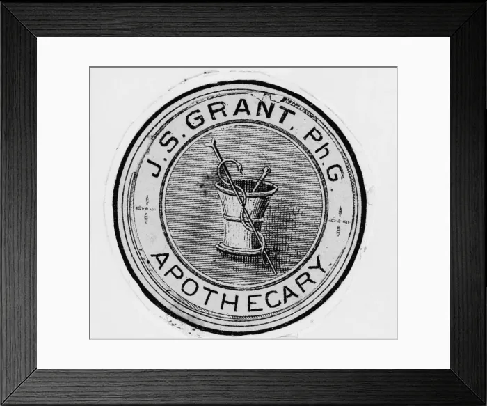 Framed Print : Old Apothecary Sign Framed Print : Old Apothecary Sign