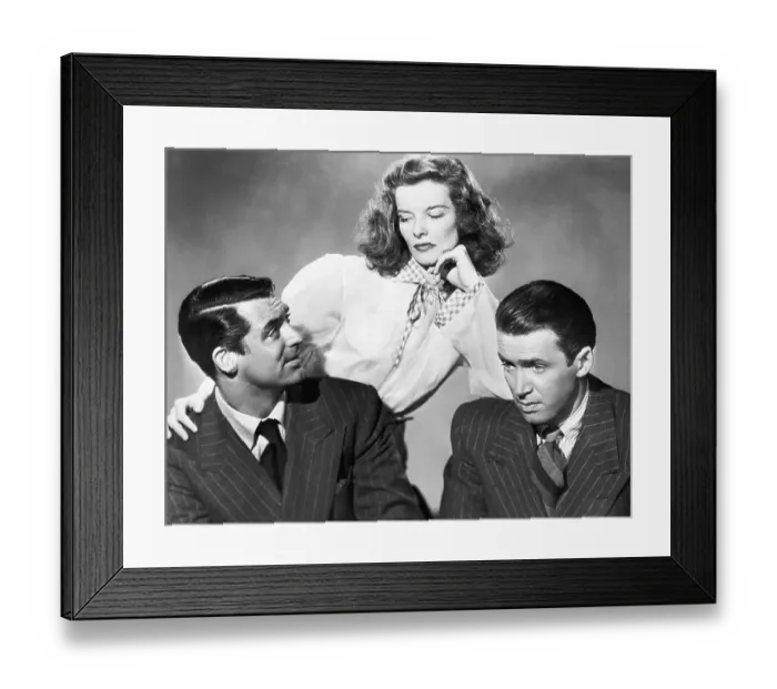 Framed Print : Cary Grant, Katharine Hepburn, and James Stewart Framed Print : Cary Grant, Katharine Hepburn, and James Stewart