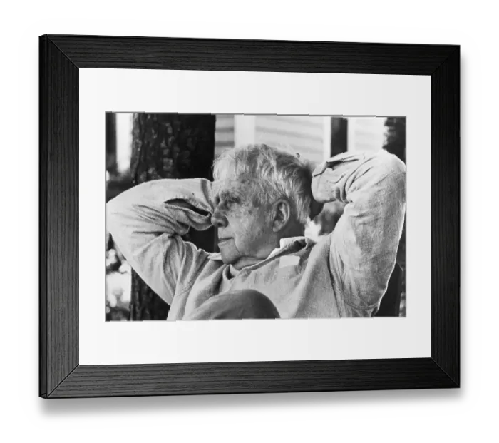 Framed Print : Informal Portrait Of Poet Robert Frost Framed Print : Informal Portrait Of Poet Robert Frost