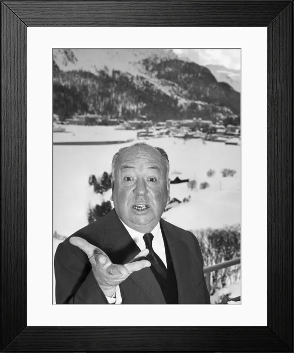 Framed Print : Film Director Alfred Hitchcock Framed Print : Film Director Alfred Hitchcock