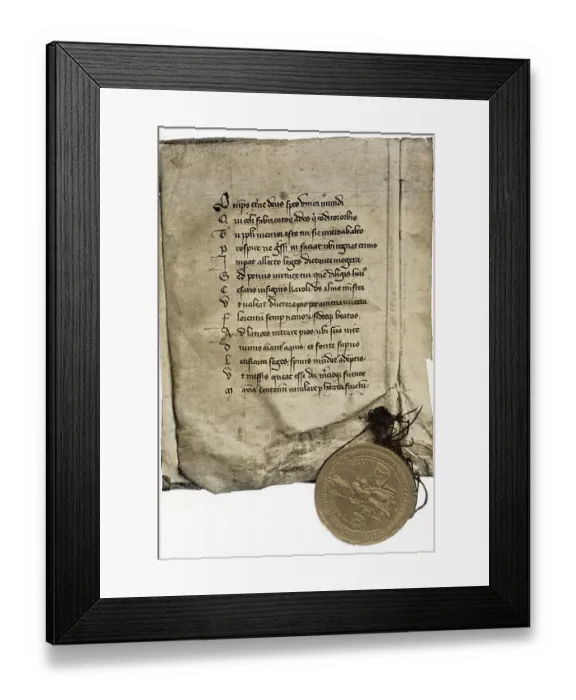 Framed Print : Golden Charter Of Emperor Charles Iv Framed Print : Golden Charter Of Emperor Charles Iv