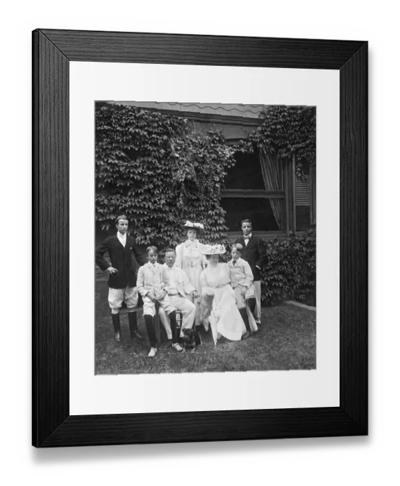 Framed Print : Theodore Roosevelt With His Family Framed Print : Theodore Roosevelt With His Family