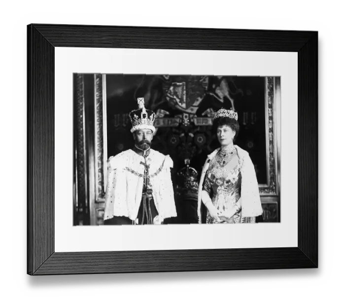 Framed Print : Queen Mary of Teck and George V Framed Print : Queen Mary of Teck and George V
