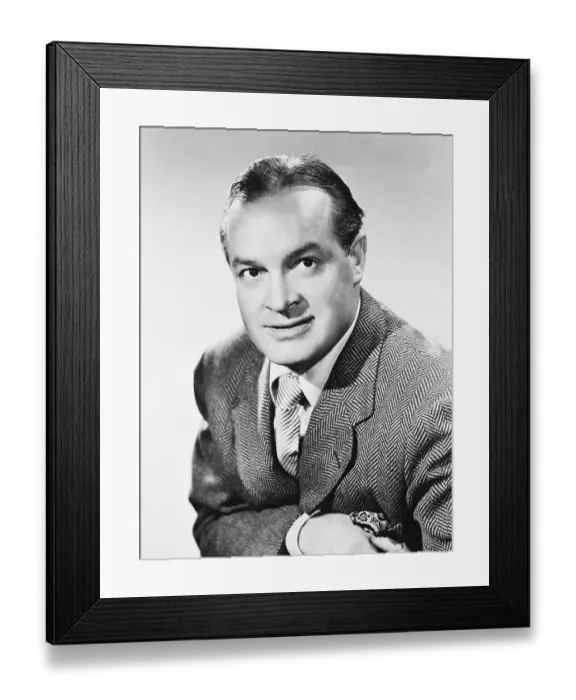 Framed Print : Bob Hope. (Original Caption). September 1950. A head and shoulders shot of Bob Hope Framed Print : Bob Hope. (Original Caption). September 1950. A head and shoulders shot of Bob Hope