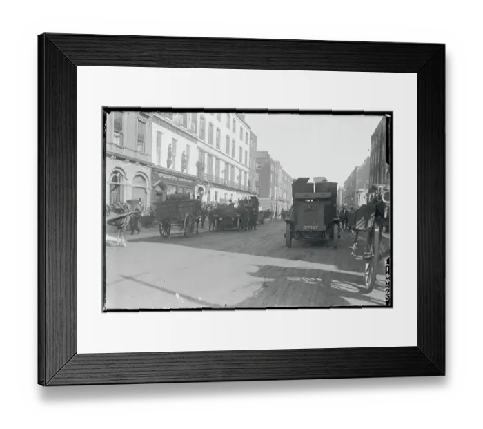 Framed Print : British Amored Car Patrolling Street in Limerick Framed Print : British Amored Car Patrolling Street in Limerick