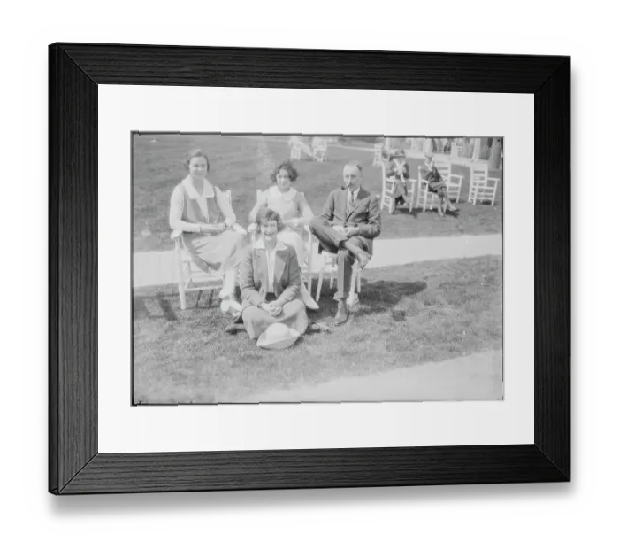 Framed Print : Harriet Walker Relaxing with Colleagues Framed Print : Harriet Walker Relaxing with Colleagues
