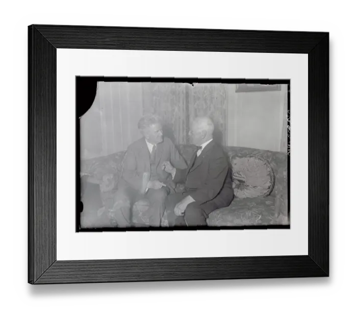 Framed Print : Robert M. LaFollette Conversing on Labor Matters with Samuel Gompers Framed Print : Robert M. LaFollette Conversing on Labor Matters with Samuel Gompers