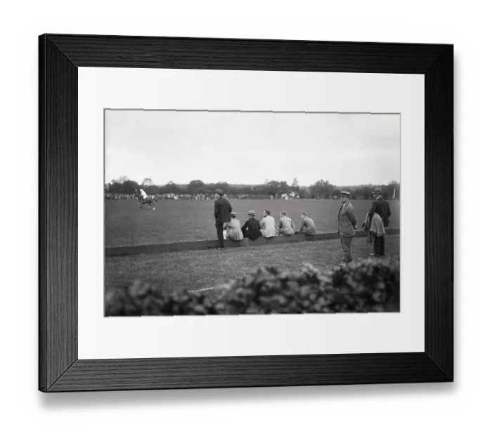 Framed Print : Prince of Wales Watching Polo Practice Framed Print : Prince of Wales Watching Polo Practice