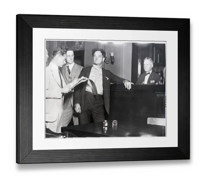 Framed Print : Boxer Kid Mccoy Brought Before Judge Framed Print : Boxer Kid Mccoy Brought Before Judge