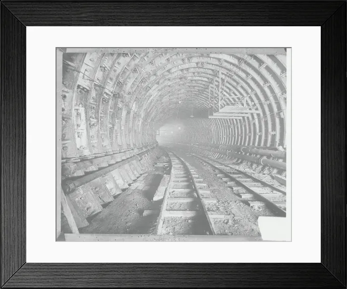 Framed Print : Inside View of Lincoln Tunnel Before Completion Framed Print : Inside View of Lincoln Tunnel Before Completion