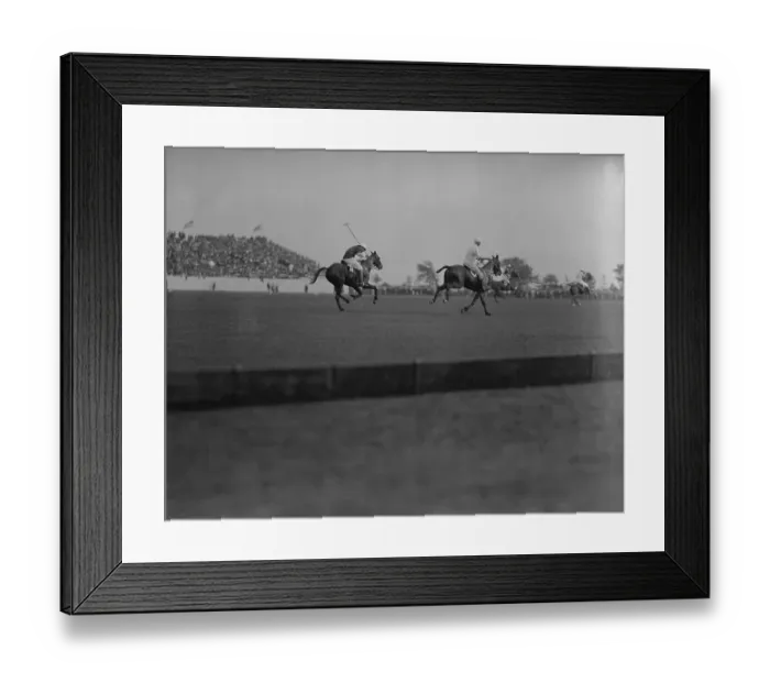 Framed Print : American Polo Team Playing Against the British
