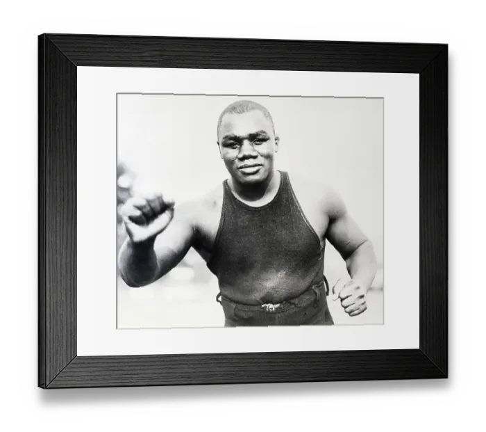 Framed Print : Sam Langford In Fighting Pose Framed Print : Sam Langford In Fighting Pose