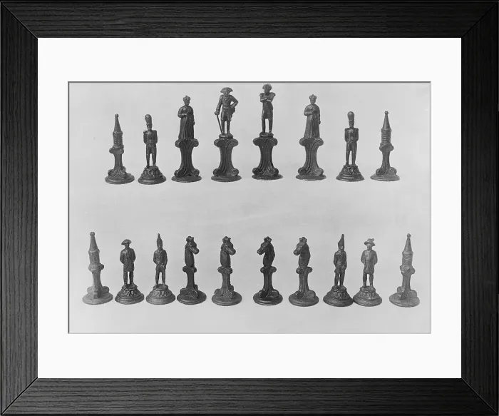 Framed Print : Napoleon's Chess Statuettes