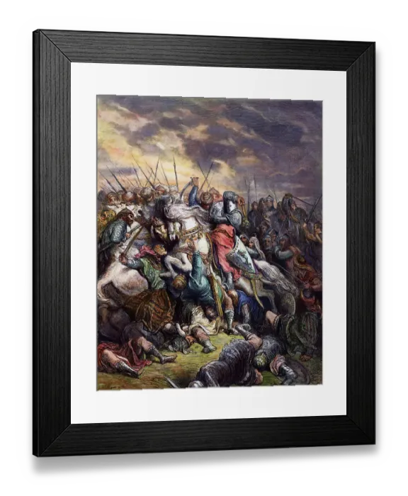 Framed Print : Richard I Leading Crusaders in Battle Framed Print : Richard I Leading Crusaders in Battle