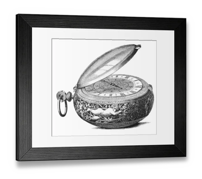 Framed Print : 17th Century Nuremberg Egg Watch Framed Print : 17th Century Nuremberg Egg Watch