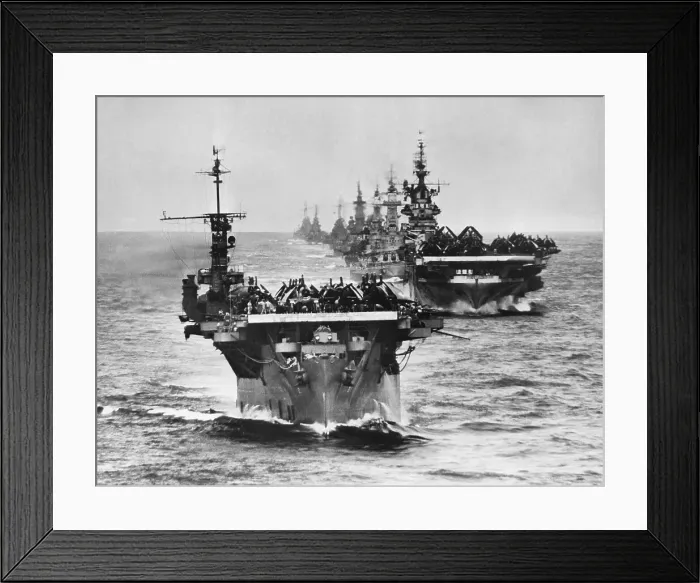 Framed Print : Us Fleet Two Aircraft Carriers Up Front Framed Print : Us Fleet Two Aircraft Carriers Up Front