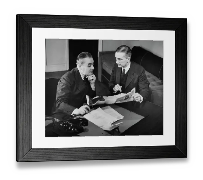Framed Print : Business Talk Framed Print : Business Talk