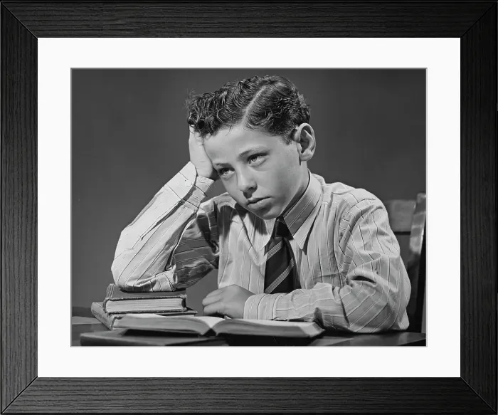 Framed Print : Bored At School Framed Print : Bored At School