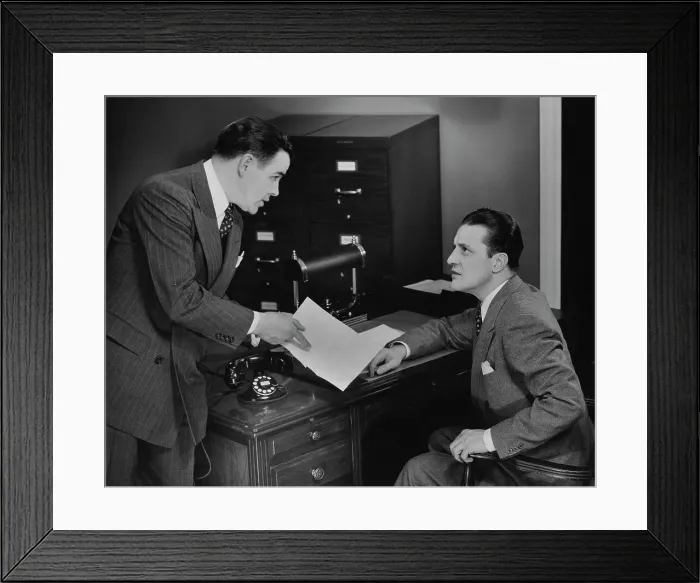 Framed Print : Business Talk Framed Print : Business Talk