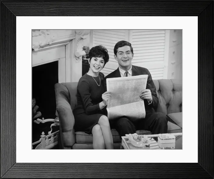 Framed Print : Sharing The News Framed Print : Sharing The News