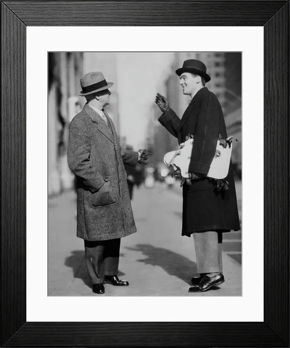 Framed Print : Street Greeting Framed Print : Street Greeting