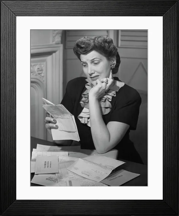 Framed Print : Money Troubles