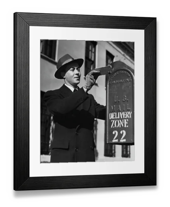Framed Print : Posting A Letter Framed Print : Posting A Letter