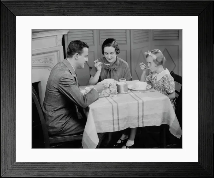 Framed Print : Family Meal Framed Print : Family Meal