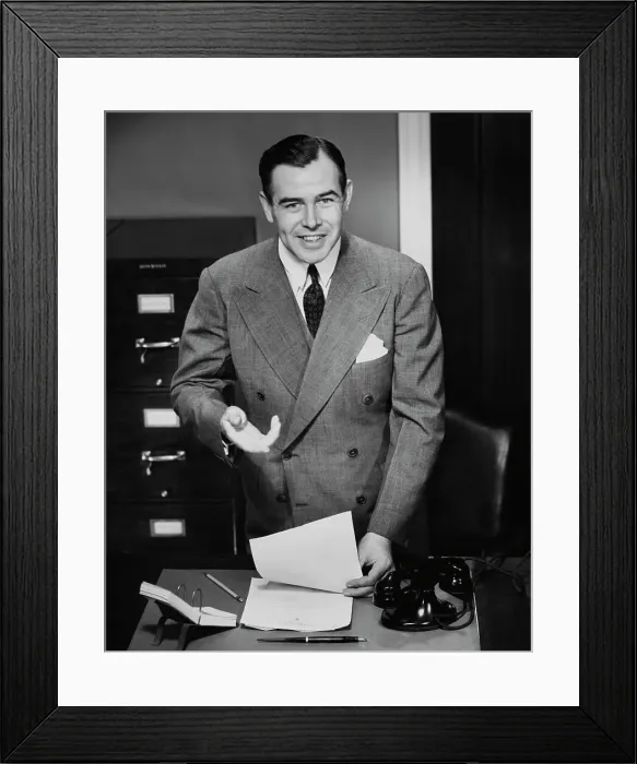 Framed Print : Young Executive Framed Print : Young Executive